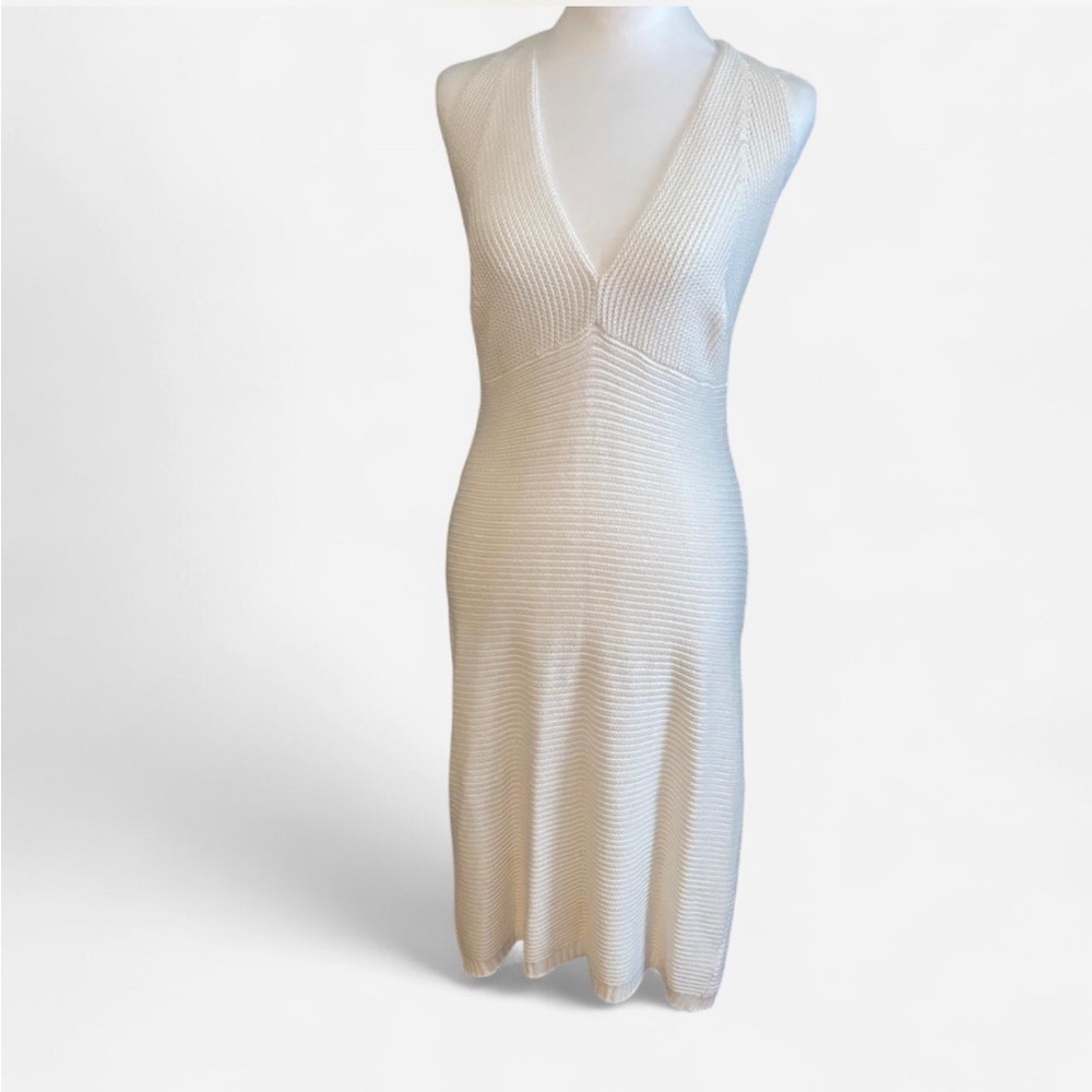 Wild Fable White Knit Halter Dress